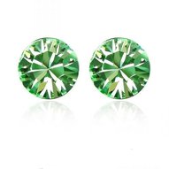 Swarovski kristály fülbevaló zöld