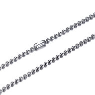 Nemesacél ezüst golyó nykalánc