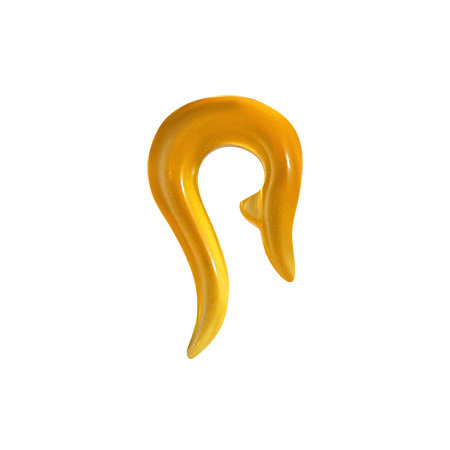 Fül bővítő törzsi szimbólum 3mm narancs