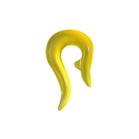 Fül bővítő törzsi szimbólum 3mm sárga