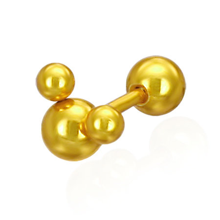 Piercing acél aranyvessző Mouse