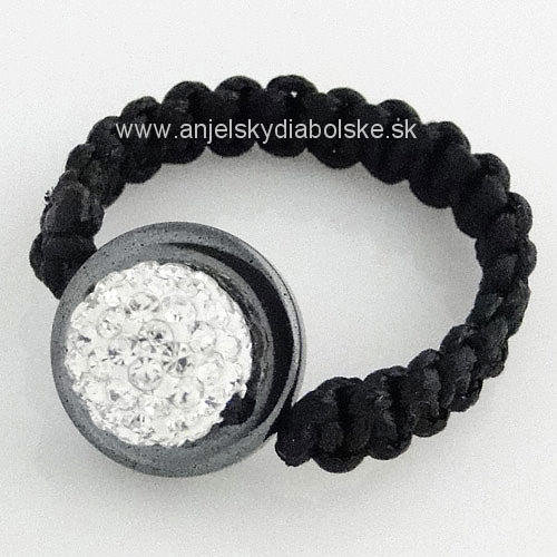 Shamballa gyűrű csillogó kristály tiszta