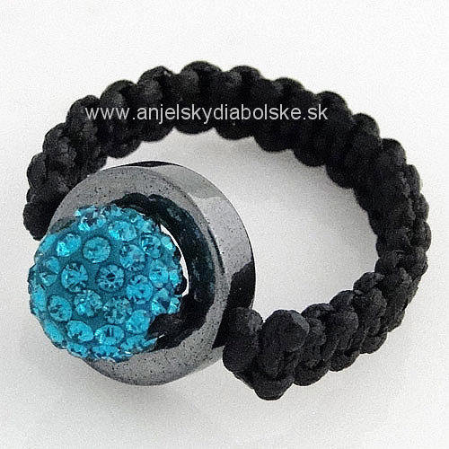 Shamballa gyűrű türkiz kristályok