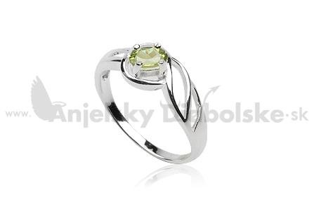 Ezüst gyűrű - zöld Peridot