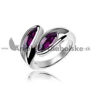 Swarovski gyűrű kristály sötét lila