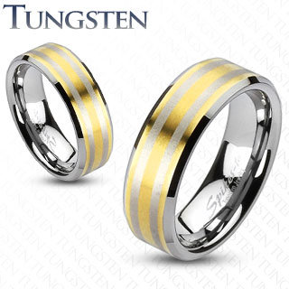 Tungsten volfrám gyűrű ezüst öv