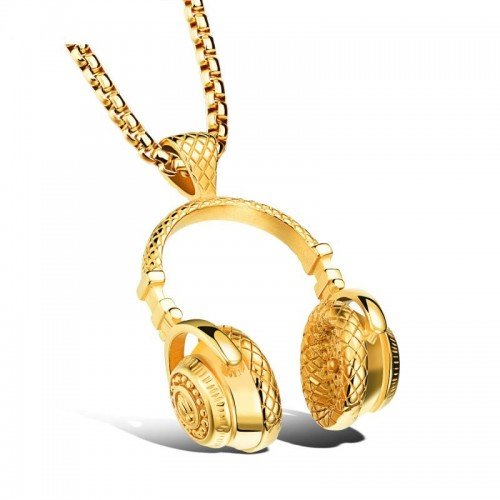 Titán nyaklánc és medál arany színű fülhallgató