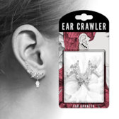 Elegáns ezüst színű fülbevaló –függő CZ kristály