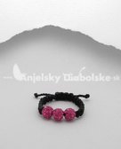 Shamballa gyűrű rózsaszín kristályok