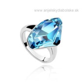 Swarovski kristály gyűrű nagy kék