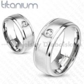 Titánium gyűrű matt ezüst öv