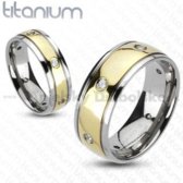 Titánium gyűrű kristálytiszta