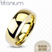 A hagyományos aranyszínű titán gyűrű